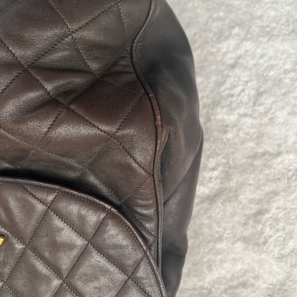 Chanel Chocolate Brown Vintage Lambskin Backpack - Picture 11 of 15